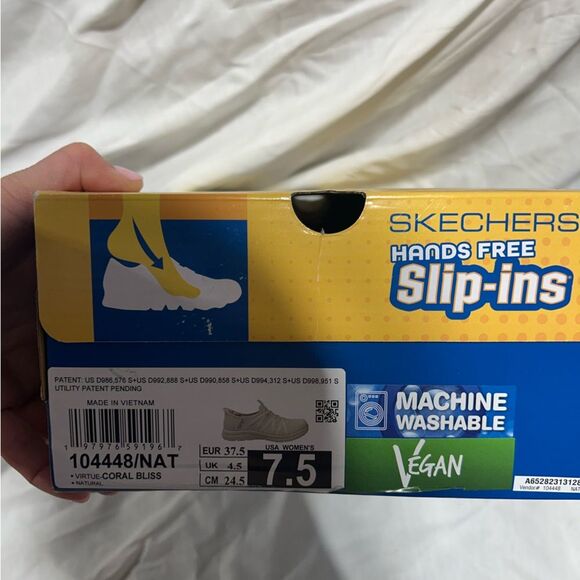 Skechers Slip-ins Virtue Washable Mesh Sneakers - Coral Bliss Natural Color - Picture 7 of 7